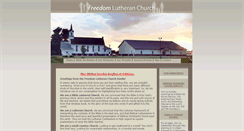 Desktop Screenshot of freedomlutheranchurch.com